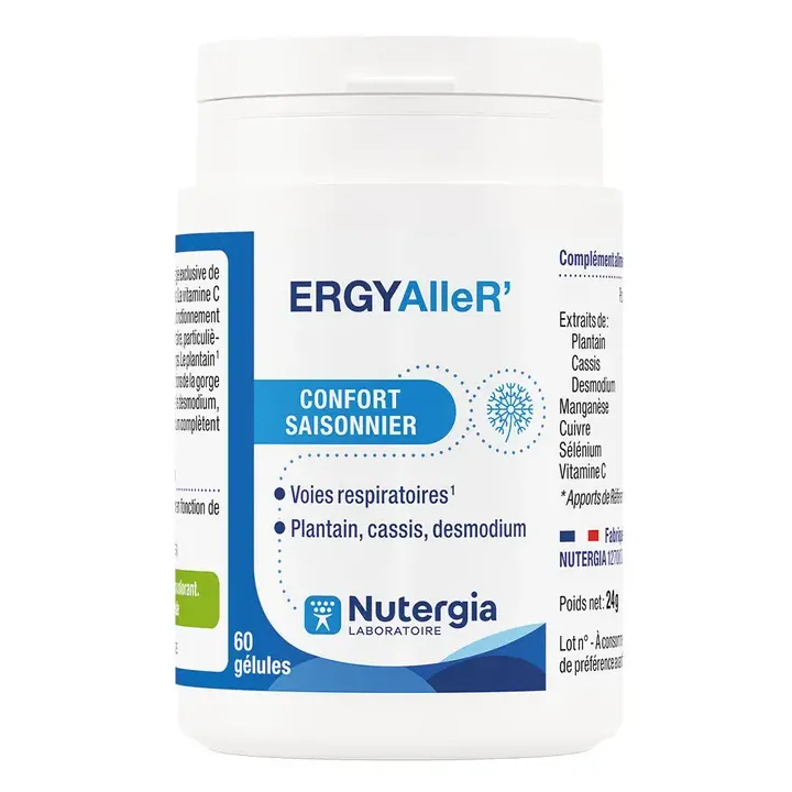 ErgyalleR' confort saisonnier Nutergia - pot de 60 gélules
