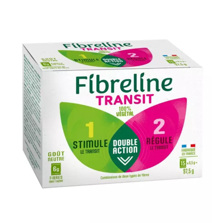 Fibreline transit goût neutre Delical - boite de 15 sachets 