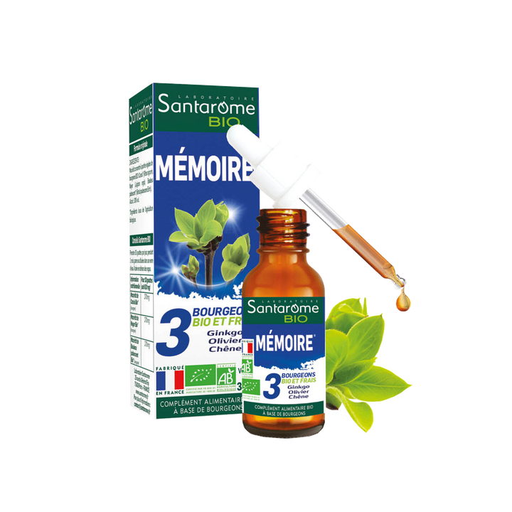 3 bourgeons BIO et frais mémoire Santarome BIO - flacon de 30 ml