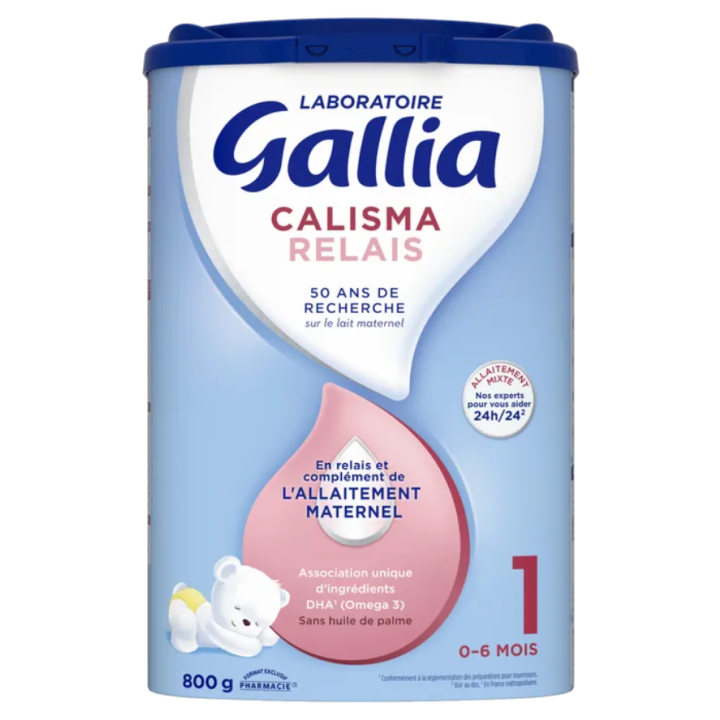 Calisma Relais Lait en poudre 1er âge Gallia - pot de 800g