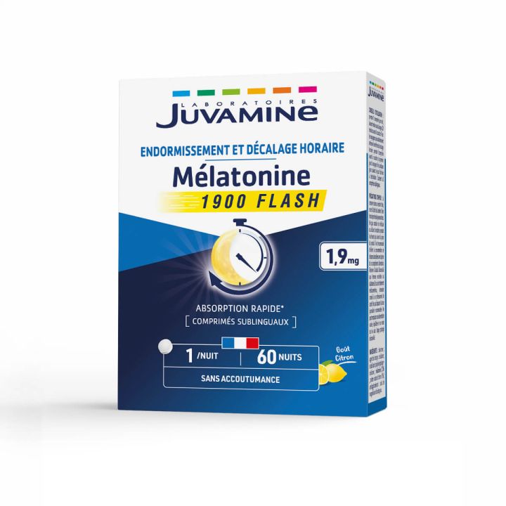 Mélatonine 1900 Flash Juvamine - boîte de 60 comprimés
