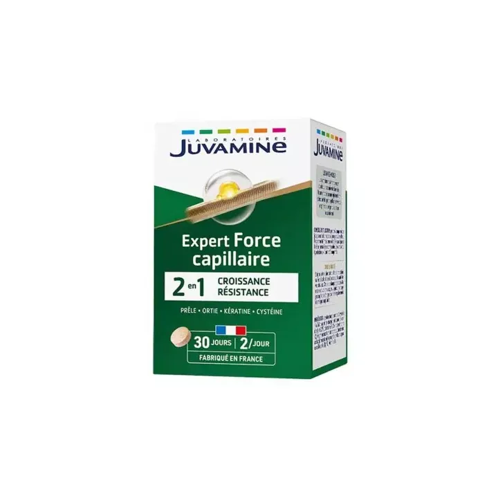 Expert Force capillaire 2en1 Juvamine - boite de 60 comprimés