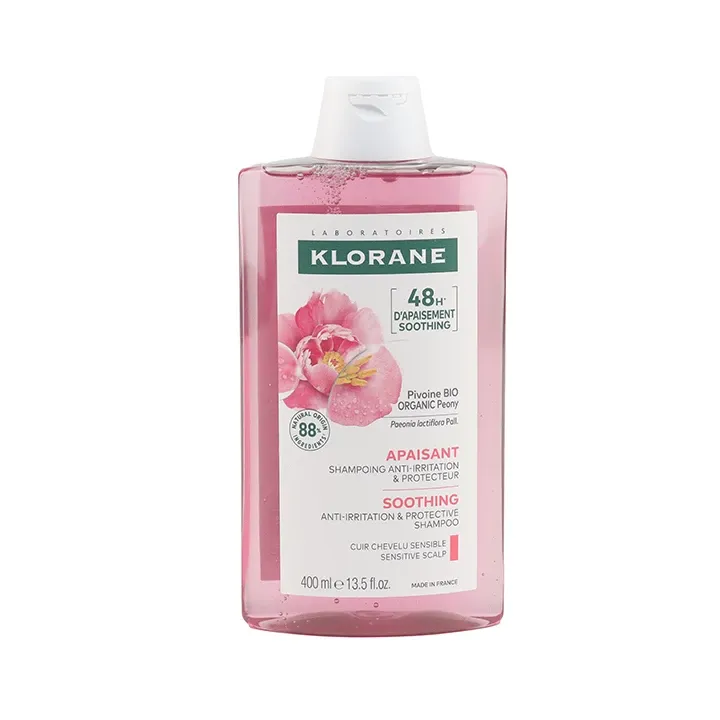 Shampooing apaisant & anti-irritant à la pivoine bio Klorane - flacon de 400ml