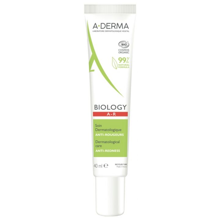 Biology Soin A-R dermatologique anti-rougeurs A-Derma - tube de 40ml