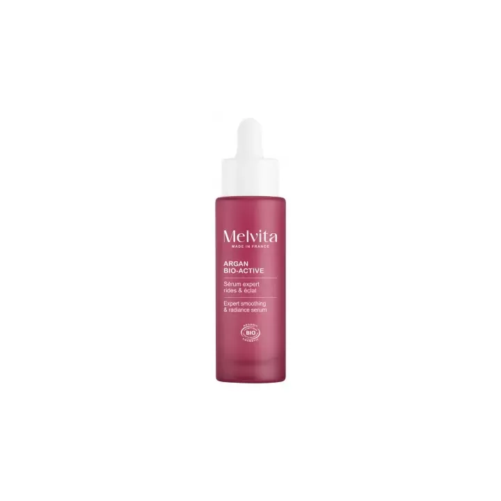 Argan Bio-Active Sérum expert rides et éclat Melvita - flacon pipette de 30ml
