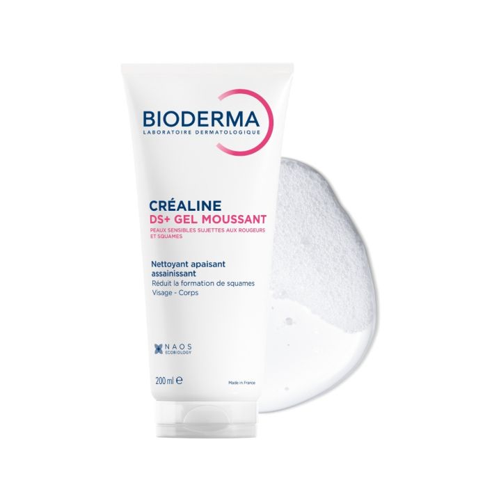 Crealiné DS+ gel nettoyant apaisant assainissant Bioderma - tube de 200 ml