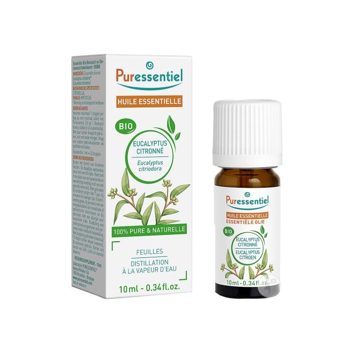 Huile essentielle d'Eucalyptus citronné Puressentiel - flacon de 10ml