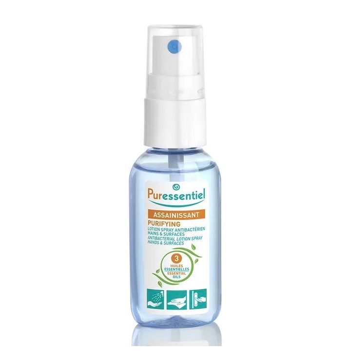 Assainissant Spray antibactérien mains et surfaces Puressentiel - spray de 25ml
