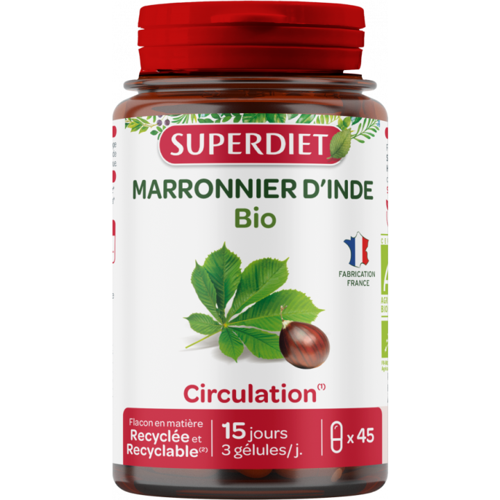 Marronnier d'Inde bio Super Diet - boite de 45 gélules
