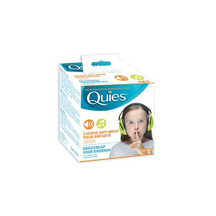 Casque anti-bruit pour enfants vert Quies - un casque 