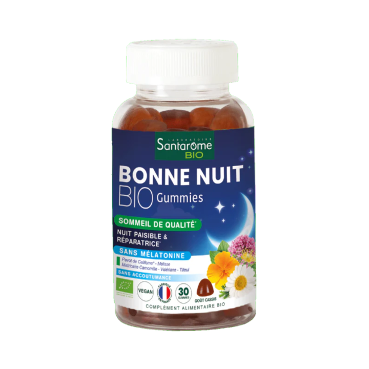 Bonne nuit bio Santarome - boîte de 30 gommes