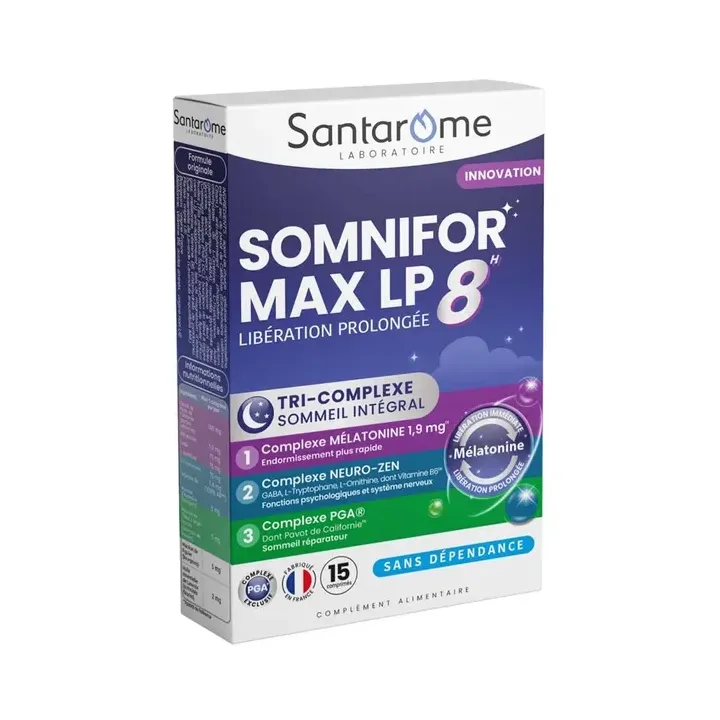 Somnifor Max LP 8h Santarome - boite de 15 comprimés 