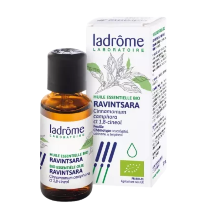 Huile essentielle bio ravintsara Ladrôme - flacon de 30ml