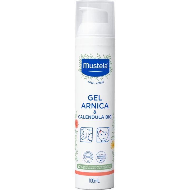 Gel arnica bébé et enfant calendula bio Mustela - flacon de 100 ml