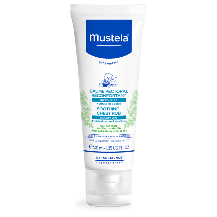 Baume pectoral réconfortant Mustela - tube de 40ml 