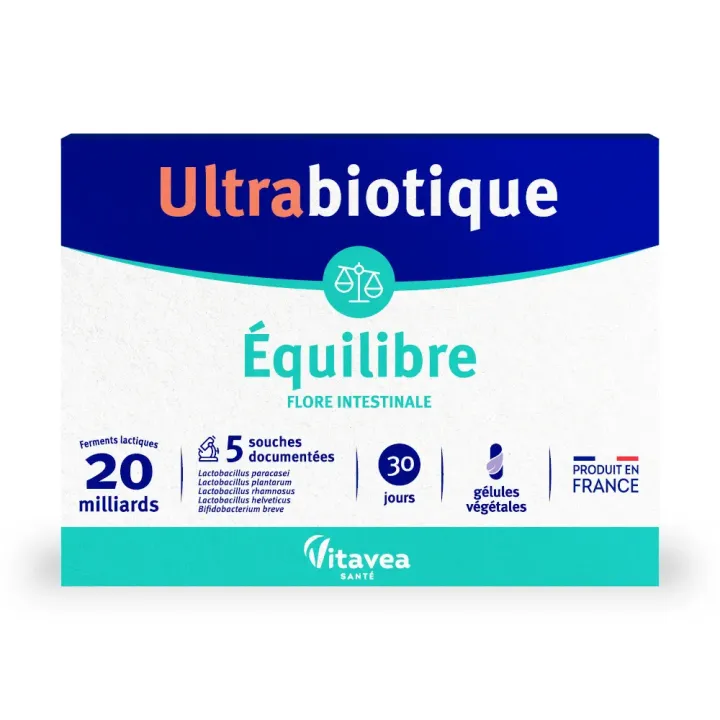 Ultrabiotique équilibre Nutrisanté - boite de 30 gélules