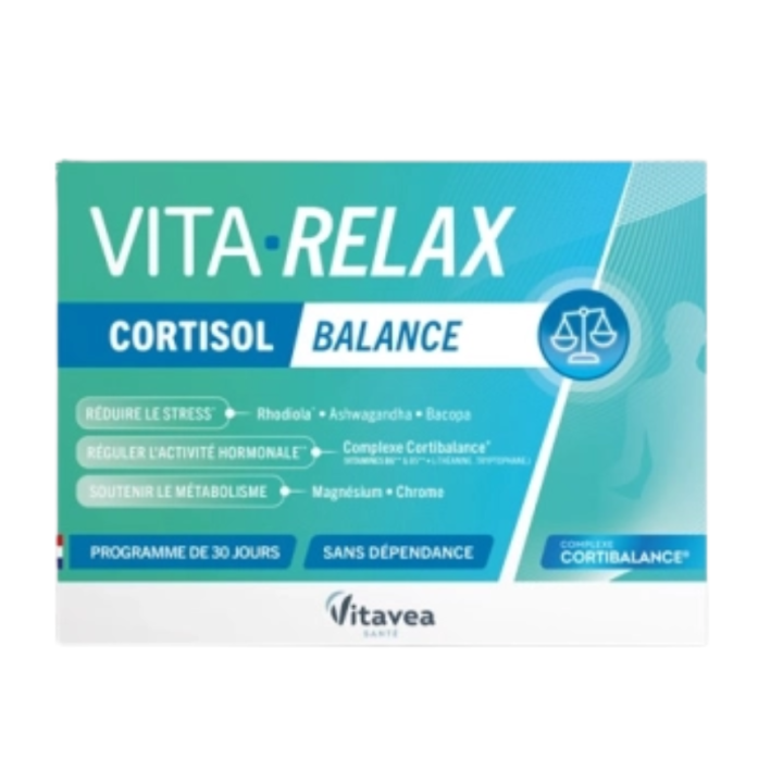 Vita relax cortisol balance Vitavea - boîte de 30 gélules 