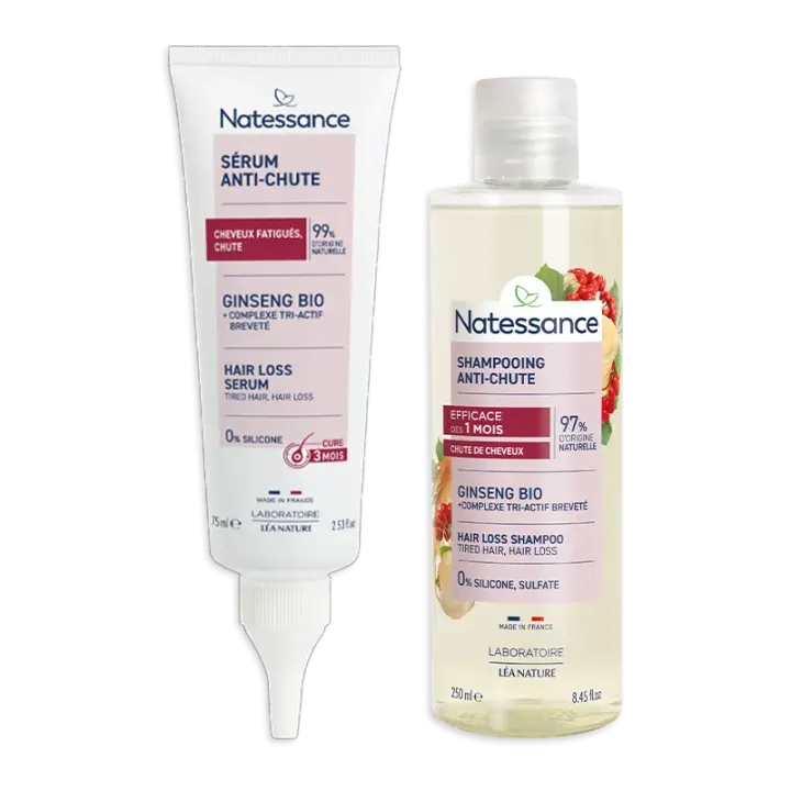 Coffret routine capillaire anti-chute Natessance - coffret de 2 produits 