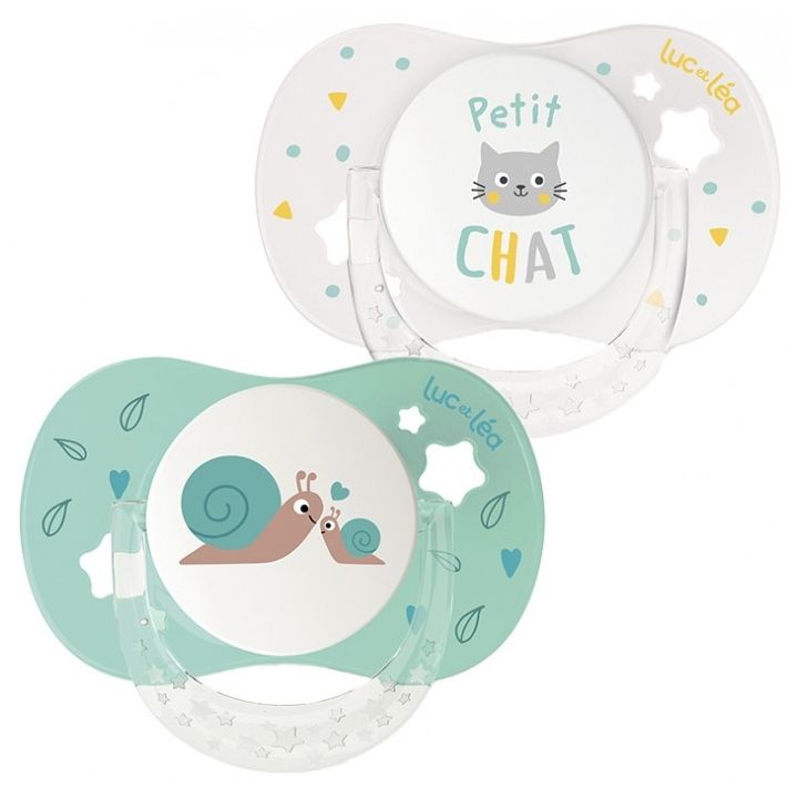 Sucette anatomique essentiel 6-18 mois Luc et Léa - lot de 2 sucettes