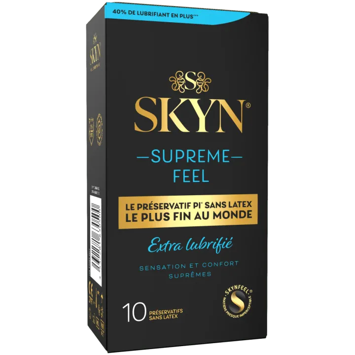Skyn suprême feel extra lubrifié préservatifs Manix - 10 préservatifs sans latex     