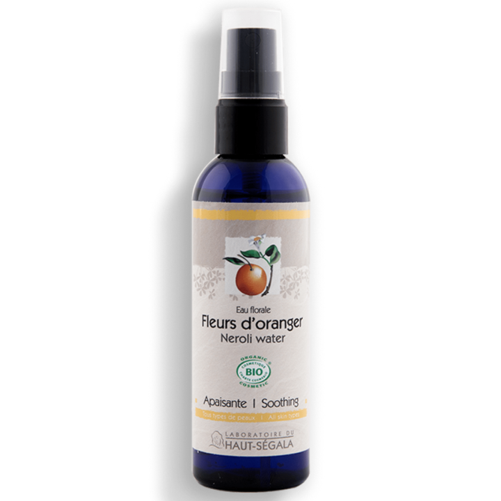 Eau florale fleurs d'oranger bio apaisante Laboratoire Haut-Ségala - spray de 100ml