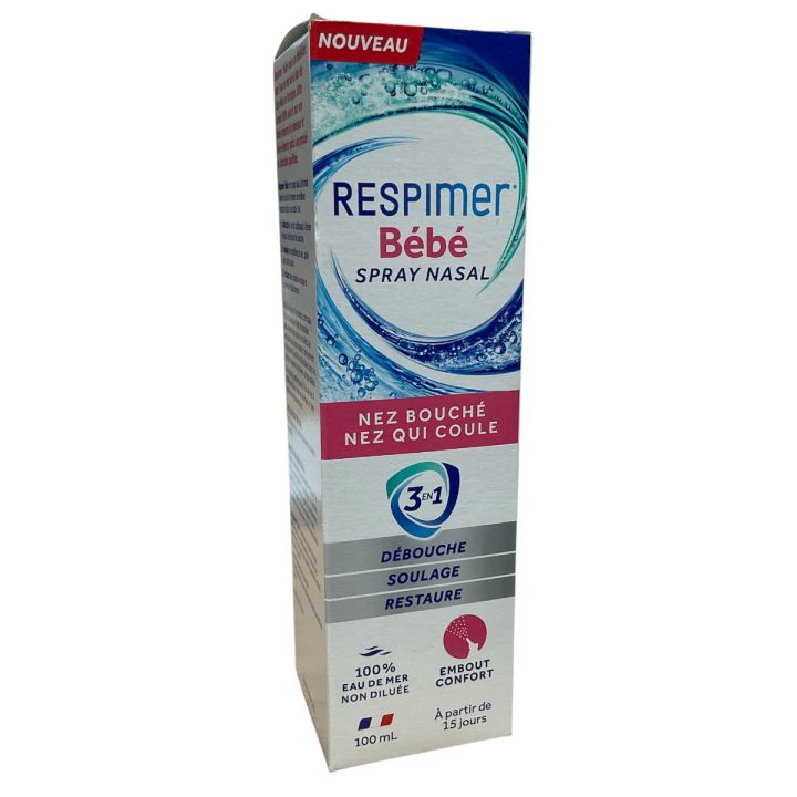 Spray nasal bébé nez bouché Respimer - spray de 100ml
