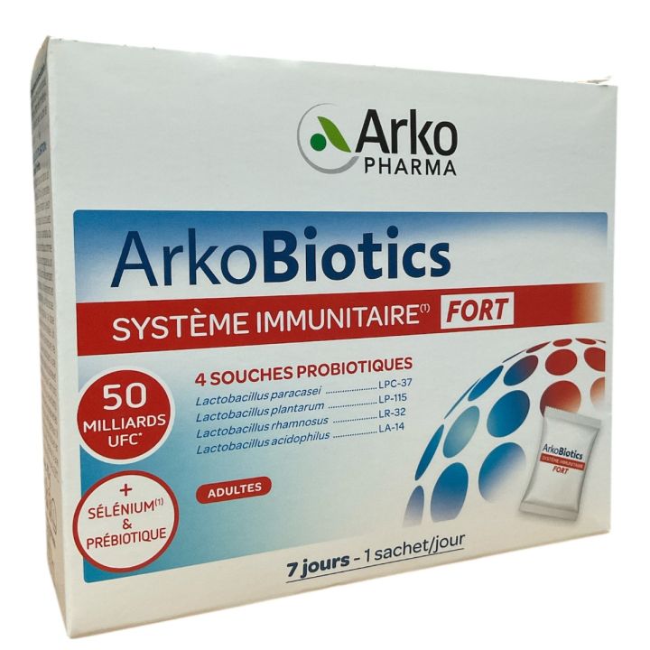 Arkobiotics système immunitaire fort Arko Pharma - boite de 7 sachets 