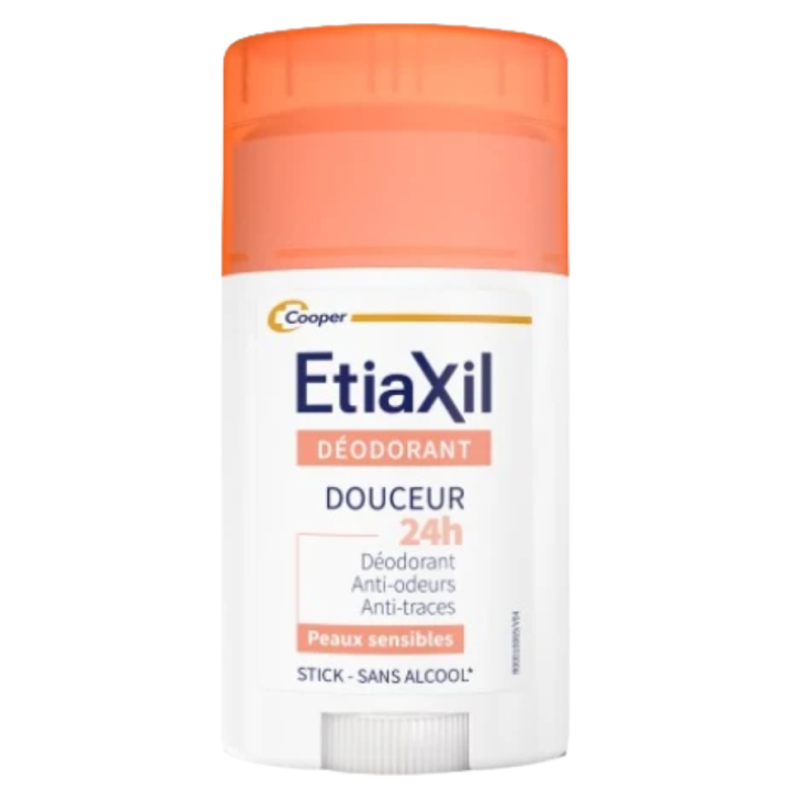 Déodorant stick douceur 24h peaux sensibles Etiaxil - stick de 40g