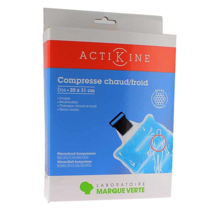 Actikine compresse chaud/froid Marque Verte - une compresse de 20x31cm