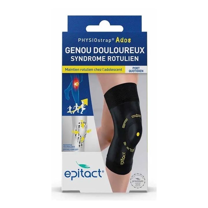 Genouillère Physiostrap Ados genou douloureux syndrôme rotulien Epitact - 1 genouillère