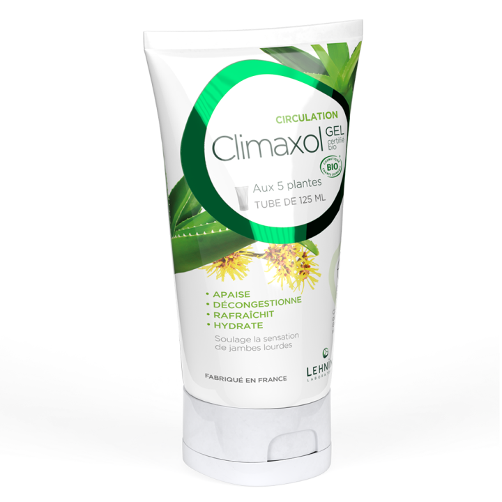 Climaxol gel jambes légères bio Lehning - tube de 125 ml