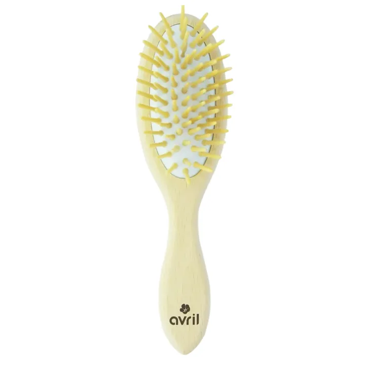Brosse à cheveux en bois de hêtre Avril - une brosse