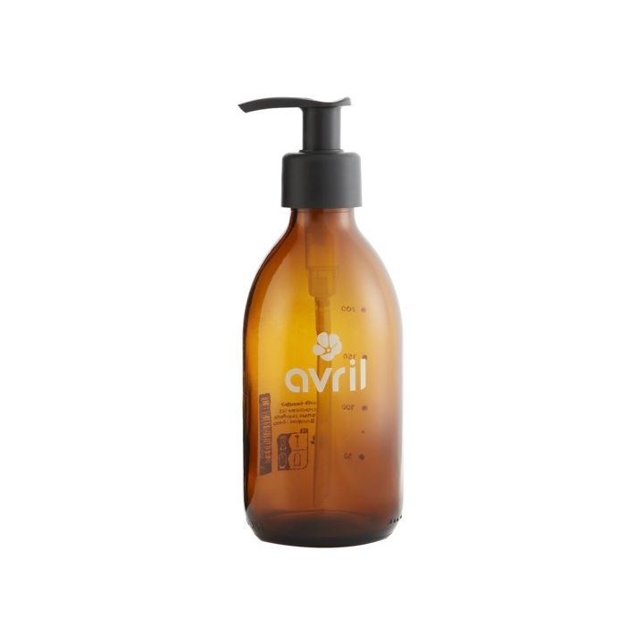 Flacon rechargeable en verre ambré Avril - flacon de 250ml vide