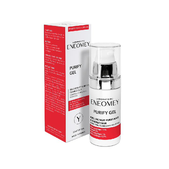 Purify Gel gel de nuit purifiant correcteur Eneomey - flacon-pompe de 30ml
