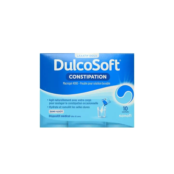 Dulcosoft Constipation Sanofi - boite de 10 sachets
