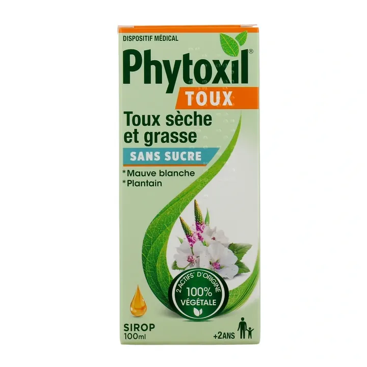 Phytoxil sirop toux sèche et grasse sans sucre - flacon de 100ml