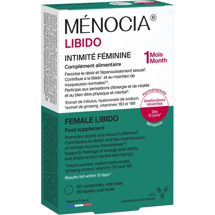 Ménocia Libido intimité féminine CCD - boite de 60 comprimés