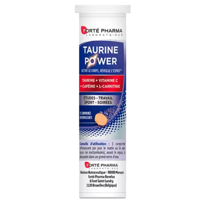 Taurine Power Forté Pharma - 15 comprimés 