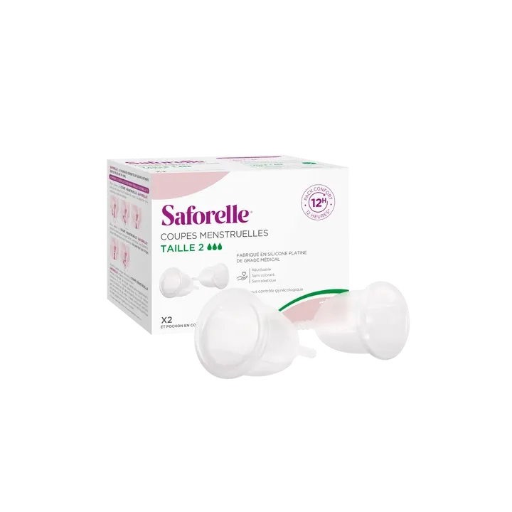 Coupes menstruelles taille 2 Saforelle - 2 coupes menstruelles