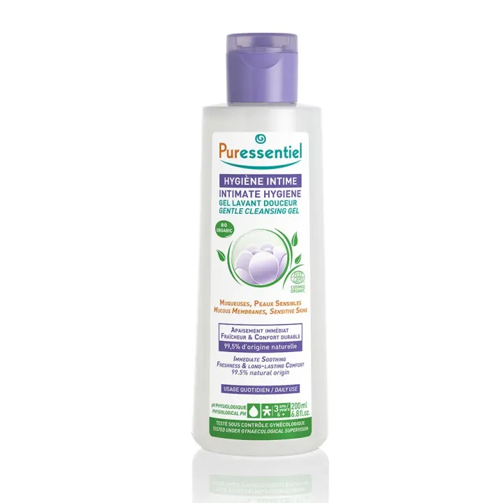 Gel lavant douceur hygiène intime bio Puressentiel - flacon de 200ml