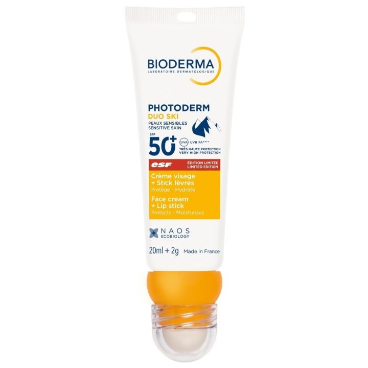 Photoderm duo ski Crème solaire visage et stick à lèvres Bioderma - stick de 20ml + 2g