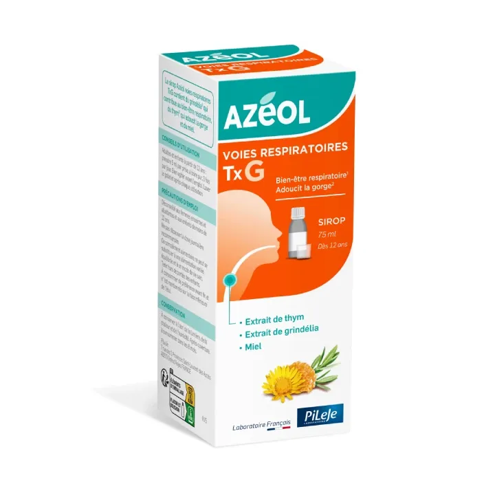 Azéol TxG sirop bien-être respiratoire Pileje - flacon de 75ml