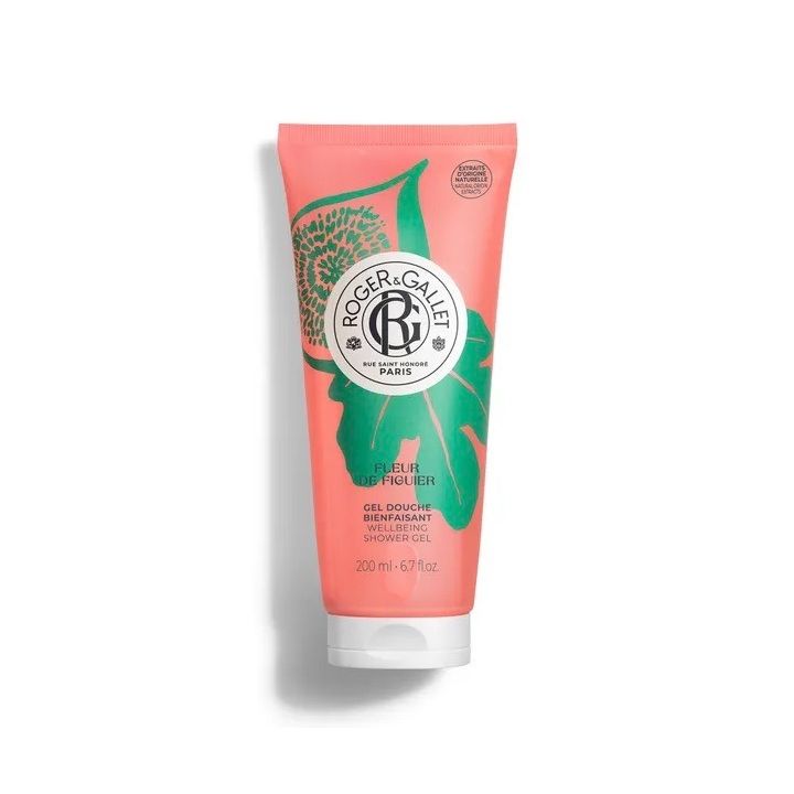 Gel douche bienfaisant fleur de figuier Roger & Gallet - tube de 200ml