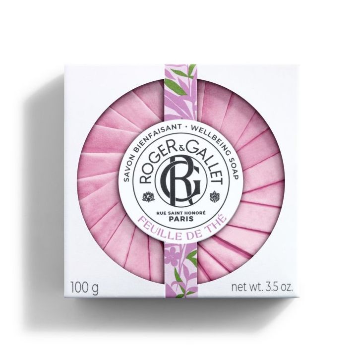 Savon parfumé Feuille de thé Roger & Gallet - pain de 100 g