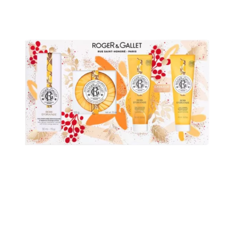 Coffret bois d'orange Roger & Gallet - coffret de 4 produits 