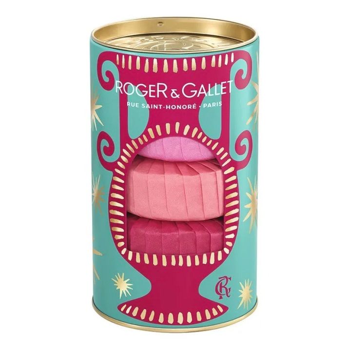 Coffret savons rose Roger & Gallet - coffret de 3 savons