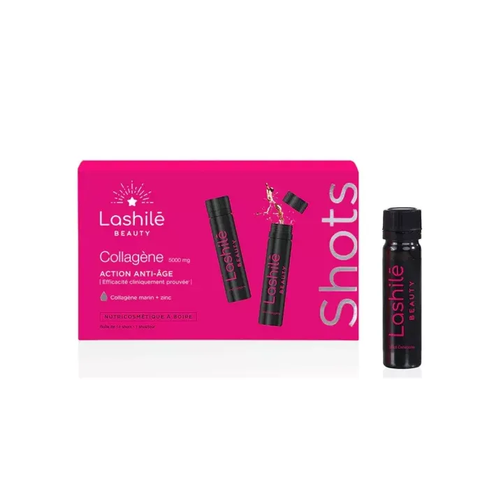 Collagène anti-âge Lashilé Beauty - boîte de 14 shots