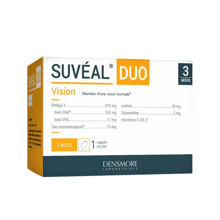 Suvéal duo vision Densmore - boîte de 90 capsules 