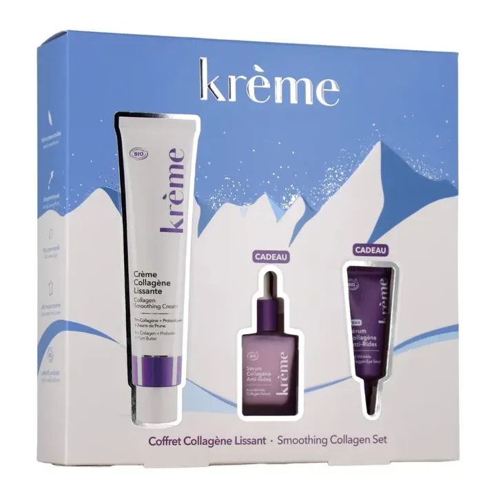 Coffret collagène lissant Krème - coffret contenant 3 produits
