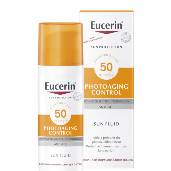 Sun Protection photoaging control fluid SPF 50 Eucerin - flacon pompe de 50 ml